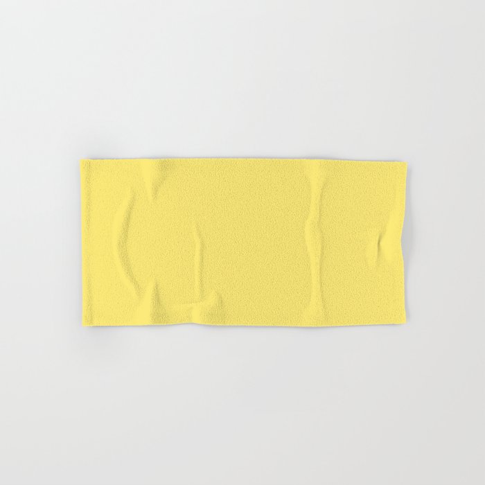 Bright Yellow Solid Color Dunn & Edwards 2023 Trending Color Dandelion DE5417 Life in Poetry Collection Hand & Bath Towels