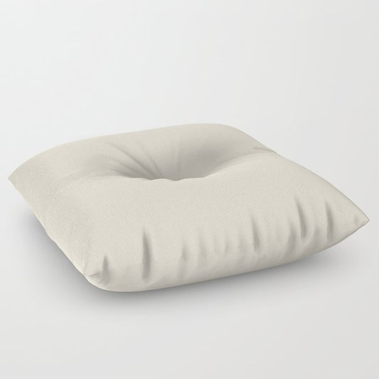 Buff Off White Solid Color - Accent Shade - Matches Sherwin Williams Natural Choice SW 7011 Floor Pillow