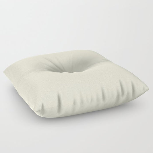 Buff Off White Solid Color Pairs PPG Instant Relief PPG1096-1 - All One Single Shade Hue Colour Floor Pillow