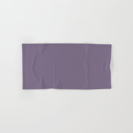 Buoyant Mid Tone Purple Solid Color Pairs To Sherwin Williams Wood Violet SW 6557 Hand & Bath Towel