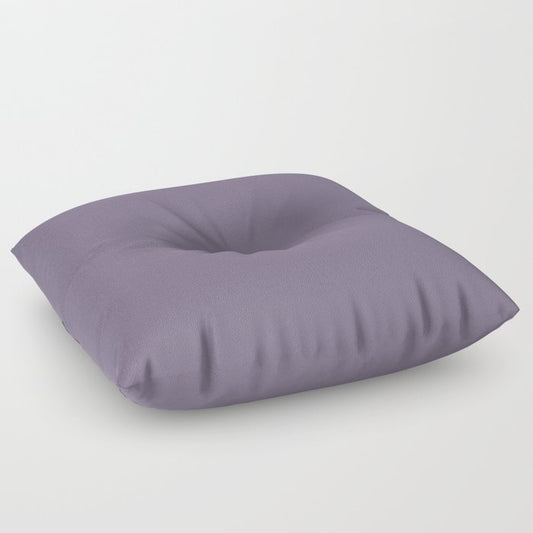 Buoyant Mid Tone Purple Solid Color Pairs To Sherwin Williams Wood Violet SW 6557 Floor Pillow
