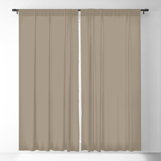 Clay Beige Gray Solid Color Pairs PPG Glidden 2023 Trending Color Oyster Shell PPG14-13 Blackout Curtain