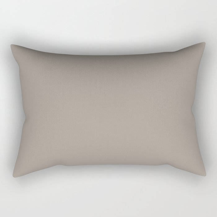 Cobblestone Greige Gray - Grey Solid Color Pairs Winter Cocoa PPG1000-4 Rectangular Pillow
