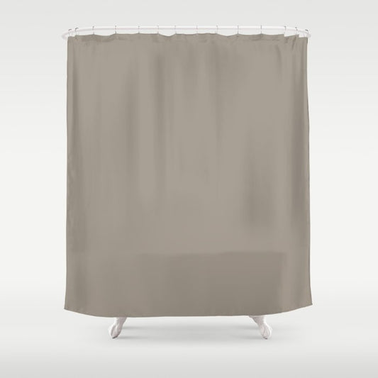 Cobblestone Greige Gray - Grey Solid Color Pairs Winter Cocoa PPG1000-4 Shower Curtain