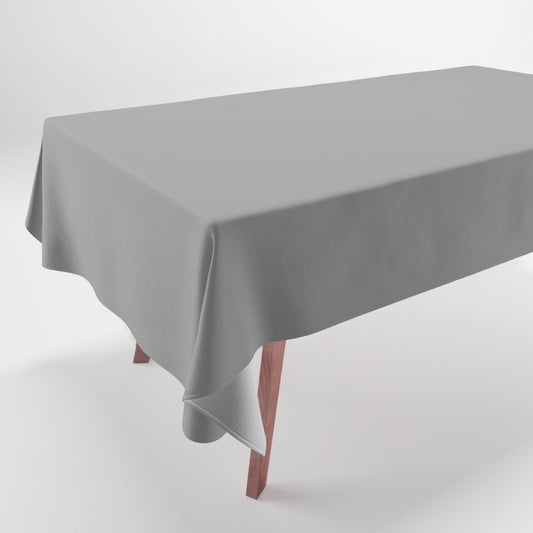Cool Medium Gray Grey Solid Color Pairs PPG Cloudy Slate PPG0996-4 Tablecloth