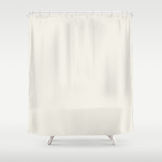 Cosmetic Off White Solid Color Pairs PPG Glidden 2023 Trending Color Crumb Cookie PPG18-01 Shower Curtain