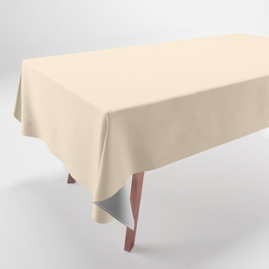 Cream Off White Solid Color Dunn & Edwards 2023 Trending Color Quiet Splendor DE5323 Well Intentions Collection Tablecloth