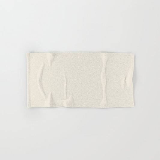 Creamy Ivory Solid Color Pairs 2023 Color of the Year Valspar Cozy White 3008-10C Hand & Bath Towel