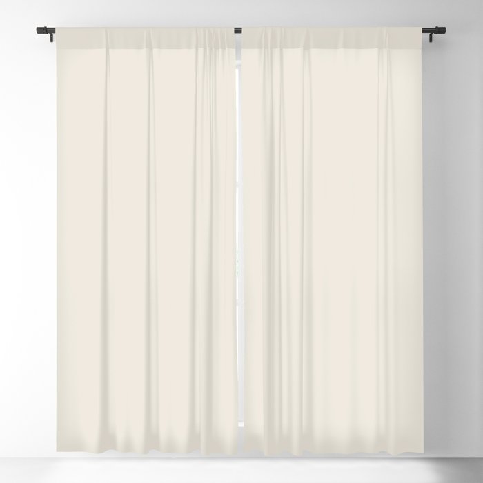 Creamy Ivory Solid Color Pairs 2023 Color of the Year Valspar Cozy White 3008-10C Blackout Curtain