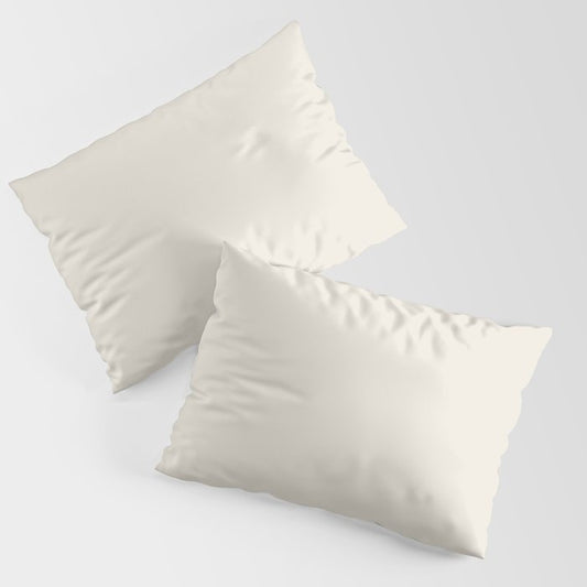 Creamy Ivory Solid Color Pairs 2023 Color of the Year Valspar Cozy White 3008-10C Pillow Sham