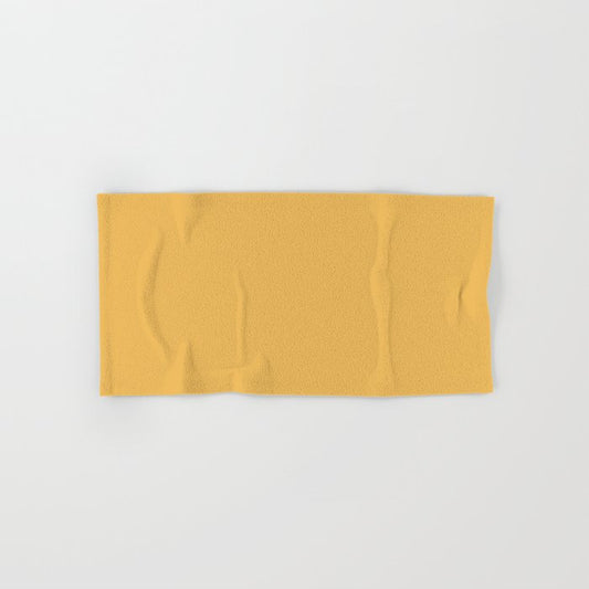 Dark Autumn Yellow Solid Color Pairs Dulux 2023 Trending Shade Golden Sand S13H6 Hand & Bath Towel