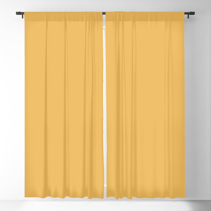Dark Autumn Yellow Solid Color Pairs Dulux 2023 Trending Shade Golden Sand S13H6 Blackout Curtain