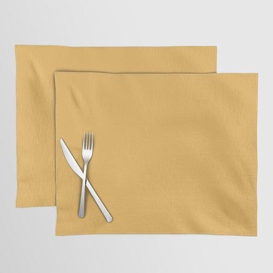 Dark Autumn Yellow Solid Color Pairs Dulux 2023 Trending Shade Golden Sand S13H6 Placemat