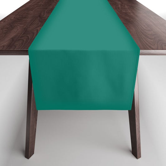 Dark Billard Green Solid Color Pairs Dulux 2023 Trending Shade Pharaoh's Gem S28H9 Table Runner
