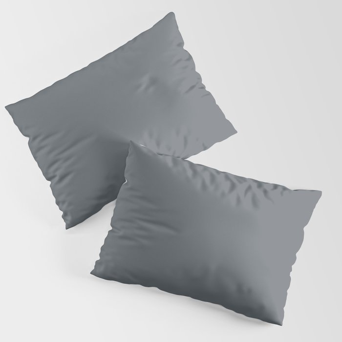 Dark Blue Gray Solid Color Pairs 2023 Trending Color HGTV Wall Street HGSW7665 Pillow Sham