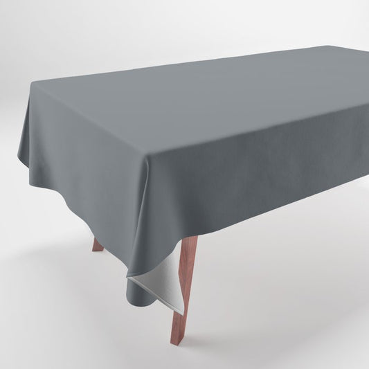Dark Blue Gray Solid Color Pairs 2023 Trending Color HGTV Wall Street HGSW7665 Tablecloth