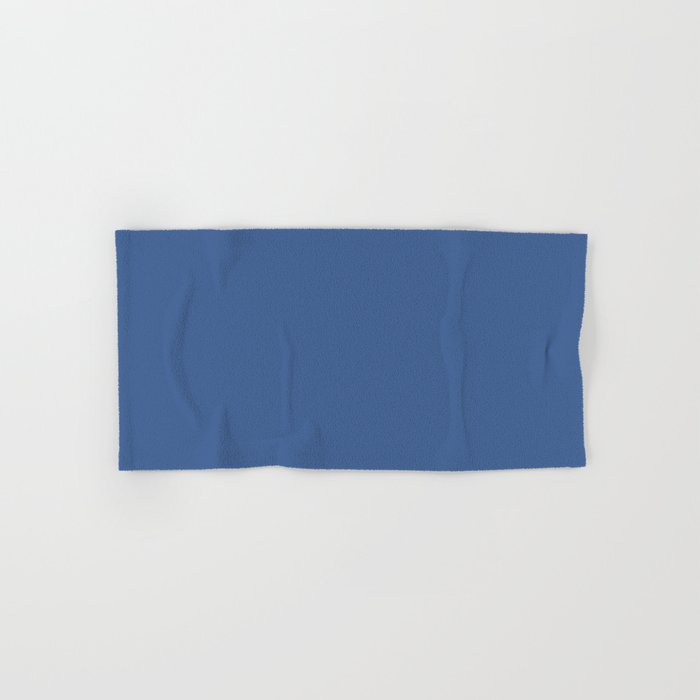 Dark Blue Solid Color Pairs Dulux 2023 Trending Shade Integra S40F7 Hand & Bath Towel