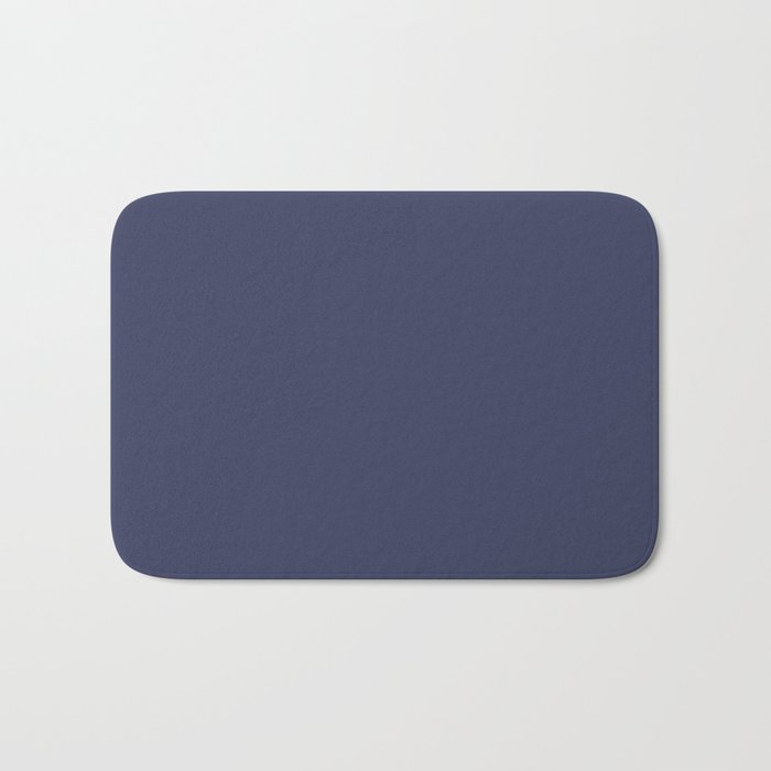 Dark Blue Solid Hue - 2022 Color - Shade Dunn and Edwards Singing the Blues DET576 Bath Mat