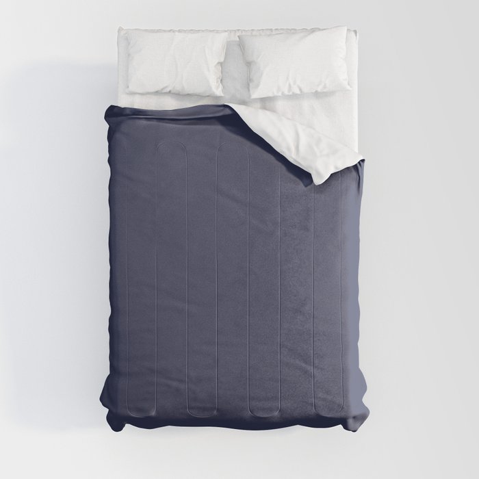Dark Blue Solid Hue - 2022 Color - Shade Dunn and Edwards Singing the Blues DET576 Comforter