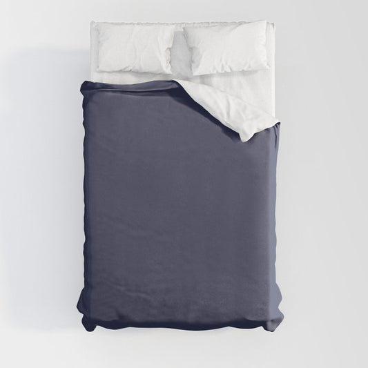 Dark Blue Solid Hue - 2022 Color - Shade Dunn and Edwards Singing the Blues DET576 Duvet Cover