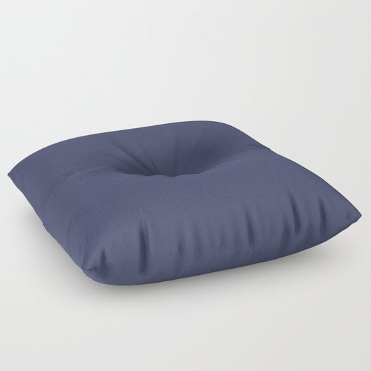 Dark Blue Solid Hue - 2022 Color - Shade Dunn and Edwards Singing the Blues DET576 Floor Pillow