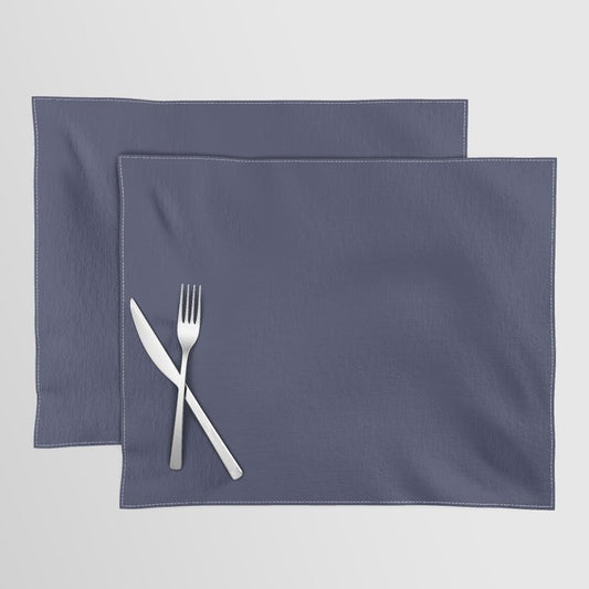 Dark Blue Solid Hue - 2022 Color - Shade Dunn and Edwards Singing the Blues DET576 Placemat