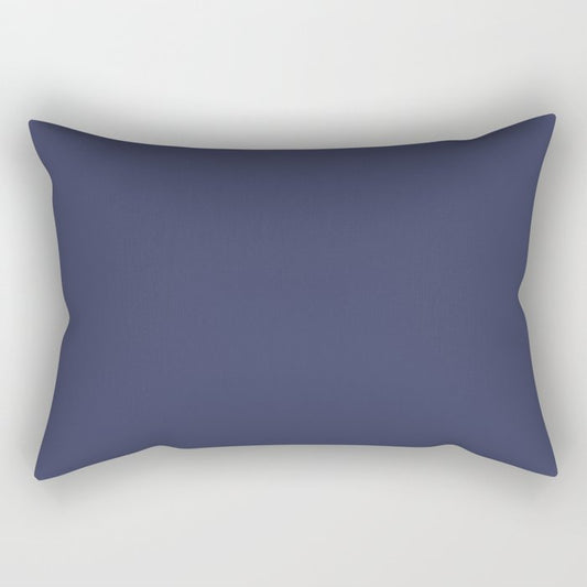 Dark Blue Solid Hue - 2022 Color - Shade Dunn and Edwards Singing the Blues DET576 Rectangular Pillow