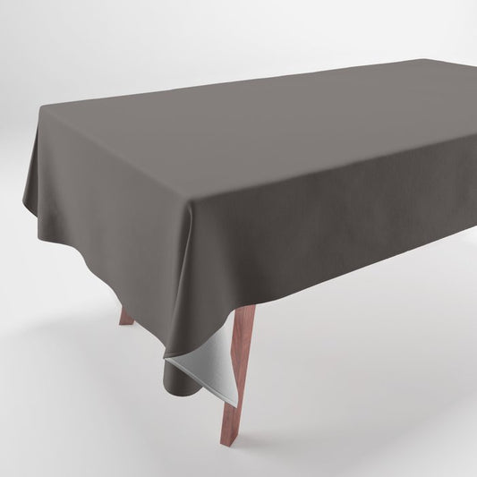 Dark Brown Black Solid Color Dunn & Edwards 2023 Trending Color Mink DE6392 Well Intentions Collection Tablecloth
