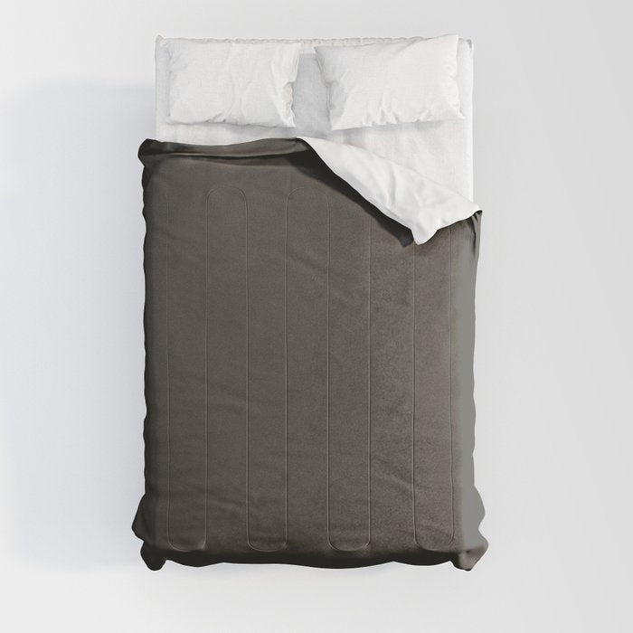 Dark Brown Black Solid Color Pairs Dulux 2023 Trending Shade Namadji SN4G8 Comforter