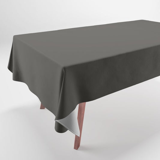 Dark Brown Black Solid Color Pairs Dulux 2023 Trending Shade Namadji SN4G8 Tablecloth