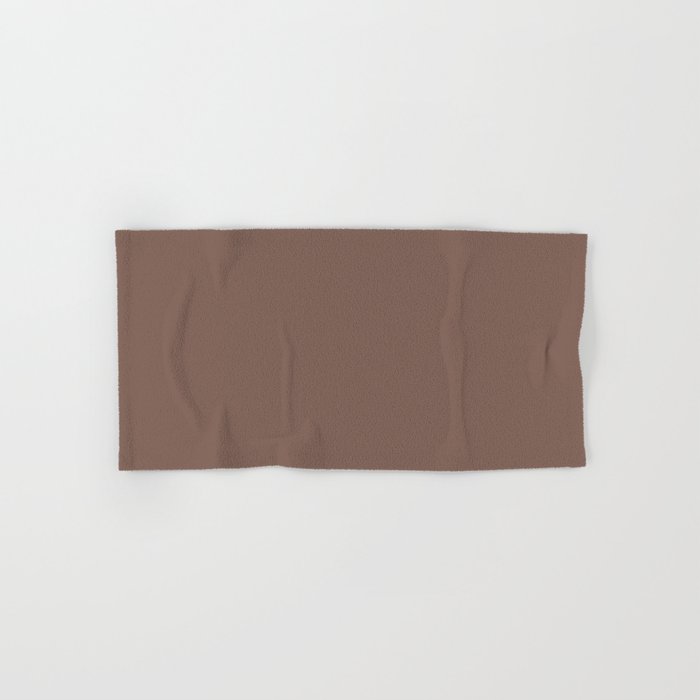 Dark Brown Solid Color Pairs 2023 Trending Color HGTV Hot Cocoa HGSW6047 Hand & Bath Towel