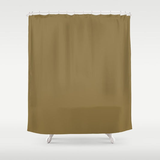 Dark Brown Solid Color Pairs Dulux 2023 Trending Shade Research S15D8 Shower Curtain