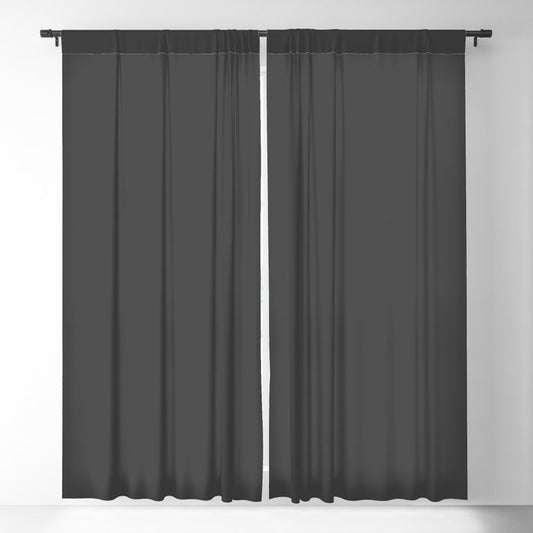Dark Gray Grey Solid Color Pairs PPG Starless Sky PPG0995-7 Blackout Curtain
