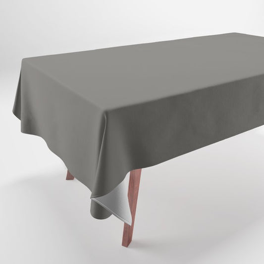 Dark Gray Solid Color Pairs Dulux 2023 Trending Shade Hammer Grey SG6H6 Tablecloth