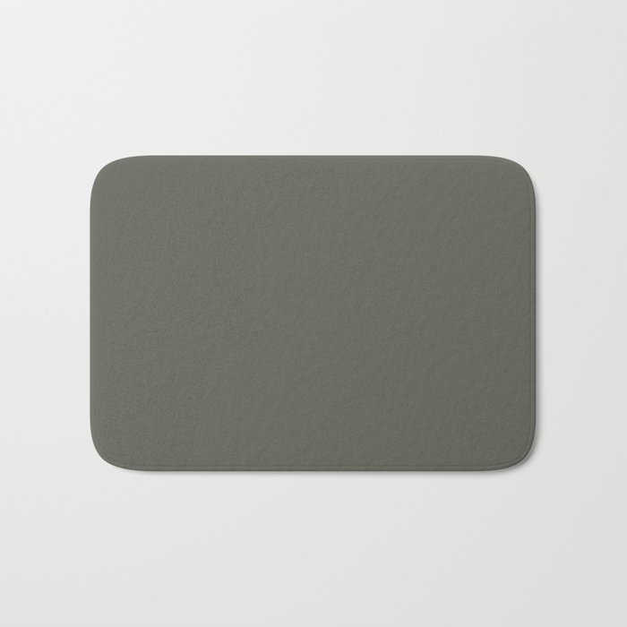 Dark Green Gray Solid Color Pairs 2023 Color of the Year Valspar Flora 5004-2C Bath Mat