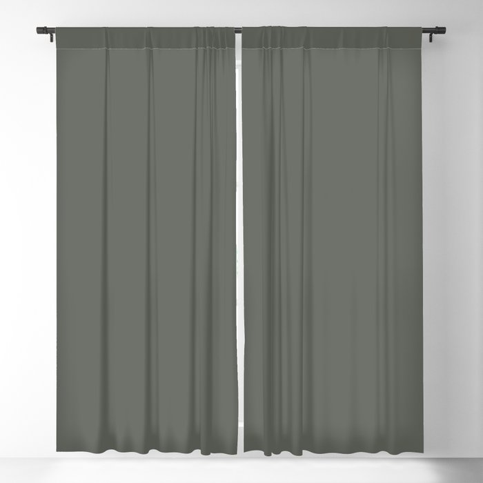 Dark Green Solid Color Pairs 2023 Trending Color HGTV Pewter Green HGSW6208 Blackout Curtain