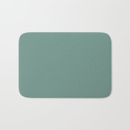 Dark Green Solid Color Pairs Dulux 2023 Trending Shade Nephrite S27B5 Bath Mat