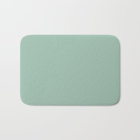 Dark Pastel Green Solid Color Pairs Dulux 2023 Trending Shade Diorite S26C3 Bath Mat