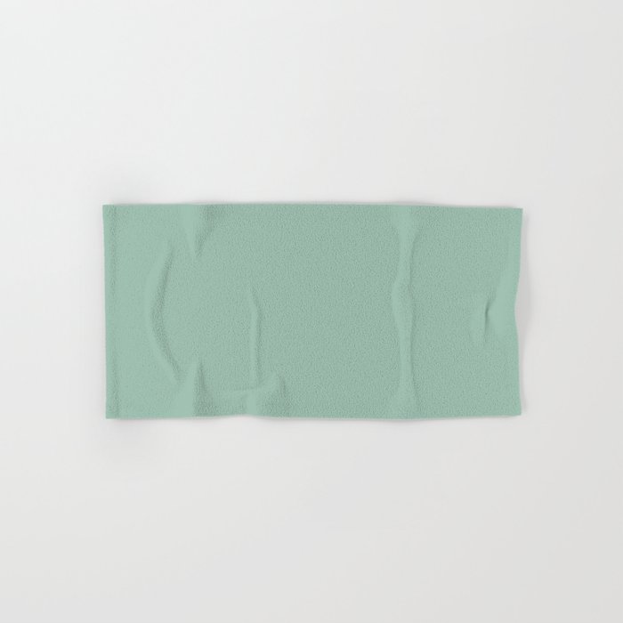 Dark Pastel Green Solid Color Pairs Dulux 2023 Trending Shade Diorite S26C3 Hand & Bath Towel