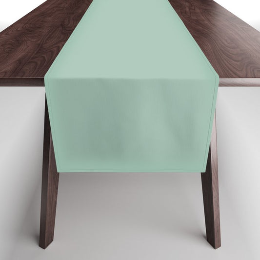 Dark Pastel Green Solid Color Pairs Dulux 2023 Trending Shade Diorite S26C3 Table Runner