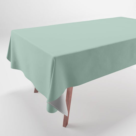 Dark Pastel Green Solid Color Pairs Dulux 2023 Trending Shade Diorite S26C3 Tablecloth