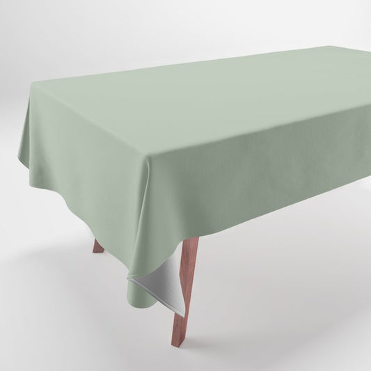 Dark Pastel Sage Solid Color Pairs 2023 Color of the Year Valspar Green Trellis 5006-3C Tablecloth