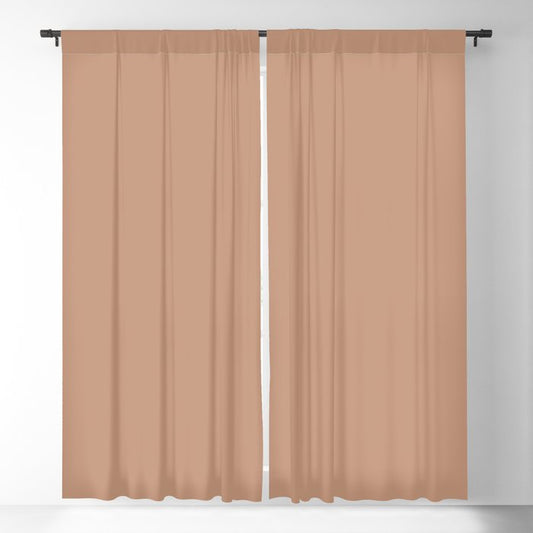 Dark Peach Solid Color Pairs 2023 Color of the Year Valspar Desert Carnation 2005-7C Blackout Curtain