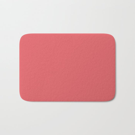 Dark Pink Solid Color Pairs PPG Glidden 2023 Trending Color Briquette PPG1188-6 Bath Mat