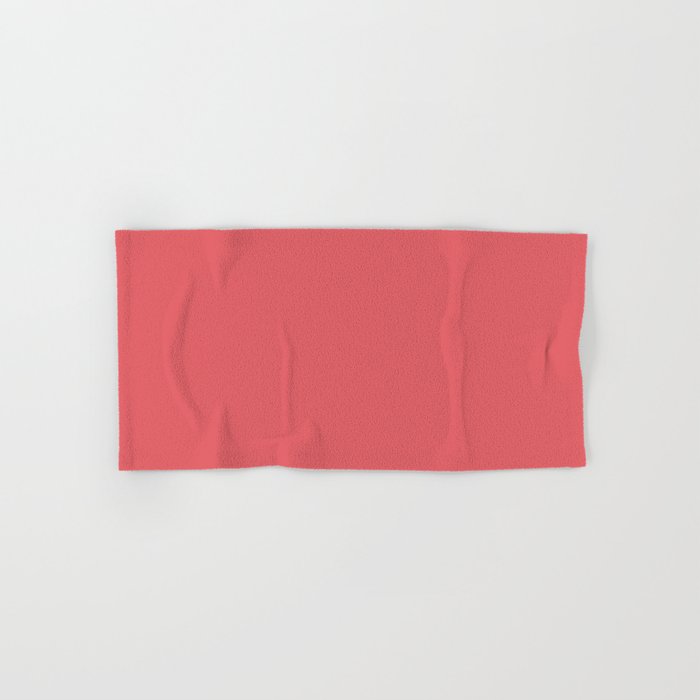 Dark Pink Solid Color Pairs PPG Glidden 2023 Trending Color Briquette PPG1188-6 Hand & Bath Towel