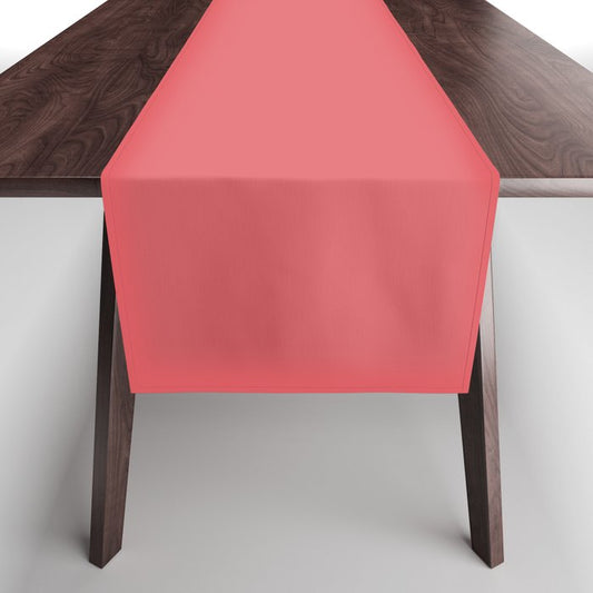 Dark Pink Solid Color Pairs PPG Glidden 2023 Trending Color Briquette PPG1188-6 Table Runner