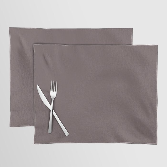 Dark Purple Solid Color Pairs 2023 Trending Color HGTV Poetry Plum HGSW6019 Placemat