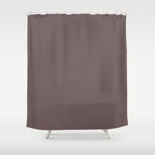 Dark Purple Solid Color Pairs 2023 Trending Color HGTV Poetry Plum HGSW6019 Shower Curtain