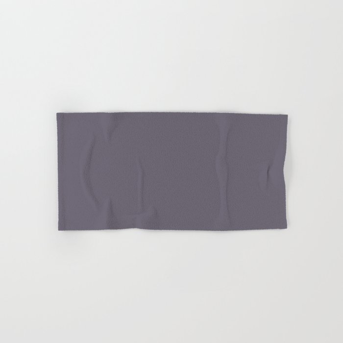 Dark Purple Solid Color Pairs PPG Glidden 2023 Trending Color Silverado PPG1172-6 Hand & Bath Towel