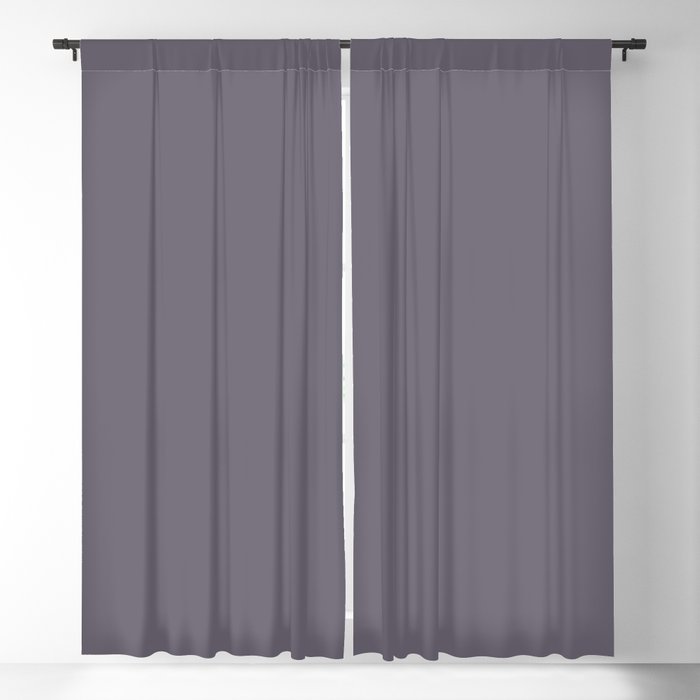 Dark Purple Solid Color Pairs PPG Glidden 2023 Trending Color Silverado PPG1172-6 Blackout Curtain
